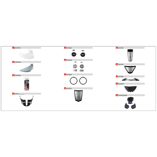 X33 HELMET SPARES